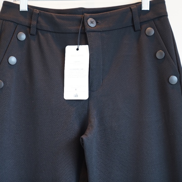 Size: 8 NWT CAbi Maestro Trouser Ankle Pants Ponte Knit Black Stretch #3922 - Picture 3 of 6